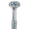 Zoro Select Wood Screw, No. 8, 1-1/2 in, Zinc Plated Steel Flat Head Phillips Drive, 100 PK U25120.016.0150 - alternate 3