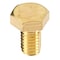 Zoro Select Not Graded, M6-1.00 Hex Head Cap Screw, Plain Brass, 10 mm L, 25 PK HC3B06010-025P1 - alternate 2