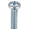 Zoro Select Sheet Metal Screw, #8 x 1-1/4 in, Zinc Plated Steel Pan Head Phillips Drive, 100 PK U26660.016.0125 - alternate 4