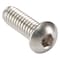 Zoro Select 1/4"-20 Socket Head Cap Screw, Button, Plain 18-8 Stainless Steel, 3/4 in Length, 100 PK U51030.025.0075 - alternate 1