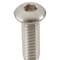 Zoro Select 1/4"-20 Socket Head Cap Screw, Button, Plain 18-8 Stainless Steel, 3/4 in Length, 100 PK U51030.025.0075 - alternate 3