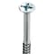 Zoro Select Wood Screw, No. 8, 2-1/2 in, Zinc Plated Steel Flat Head Phillips Drive, 100 PK U25120.016.0250 - alternate 3