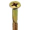 Zoro Select No 8 x 2" Phillips Flat Head Steel Wood Screws, 100 PK, Finish: Yellow Zinc U25121.016.0200 - alternate 2