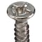 Zoro Select Sheet Metal Screw, #6 x 1/2 in, Plain 18-8 Stainless Steel Flat Head Phillips Drive, 100 PK U51680.013.0050 - alternate 2