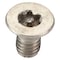 Tamper-Pruf Screws #10-32 x 3/8 in Torx Flat Tamper Resistant Screw, Plain Finish, 18-8 Stainless Steel, 25 PK 91630 - alternate 2