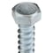 Zoro Select Lag Screw, 3/8 in, 1-1/2 in, Steel, Zinc Plated Hex External Hex Drive, 100 PK U08280.037.0150 - alternate 2