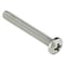 Zoro Select #8-32 x 1-1/4 in Phillips Pan Machine Screw, Plain 18-8 Stainless Steel, 100 PK U51122.016.0125 - alternate 1
