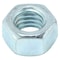 Zoro Select Hex Nut, 3/8"-16, Steel, Grade 2, Zinc Plated, 21/64 in Ht, 100 PK U08110.037.0001 - alternate 1
