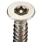 Tamper-Pruf Screws Tamper Resistant Screw, 3/4 in, Plain Finish, 18-8 Stainless Steel, Flat Head Torx Drive, 25 PK 91810 - alternate 4