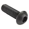 Zoro Select M8-1.25 Socket Head Cap Screw, Button, Black Oxide Steel, 25 mm Length, 100 PK M07150.080.0025 - alternate 1