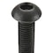 Zoro Select M8-1.25 Socket Head Cap Screw, Button, Black Oxide Steel, 25 mm Length, 100 PK M07150.080.0025 - alternate 2