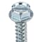 Malco Sheet Metal Screw, #8 x 3/4 in, Zinc Plated Steel Flange Hex Head External Hex Drive, 1000 PK HW8X3/4ZT - alternate 2