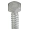 Zoro Select Lag Screw, 1/4 in, 2 in, Steel, Hot Dipped Galvanized Hex External Hex Drive, 100 PK U08450.025.0200 - alternate 2