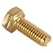 Zoro Select Not Graded, M6-1.00 Hex Head Cap Screw, Plain Brass, 16 mm L, 25 PK HC3B06016-025P1 - alternate 1