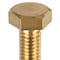 Zoro Select Not Graded, M6-1.00 Hex Head Cap Screw, Plain Brass, 16 mm L, 25 PK HC3B06016-025P1 - alternate 3