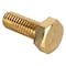 Zoro Select Not Graded, M6-1.00 Hex Head Cap Screw, Plain Brass, 16 mm L, 25 PK HC3B06016-025P1 - alternate 2