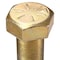 Zoro Select Grade 8, 1-1/4" Hex Head Cap Screw, Zinc Yellow Steel, 2-1/2 in L U04360.125.0250 - alternate 2