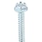 Malco Sheet Metal Screw, #8 x 1-1/2 in, Plain Steel Flange Hex Head External Hex Drive, 250 PK HW8X1-1/2ZT - alternate 4