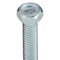 Zoro Select #8-32 x 5/8 in Hex Hex Machine Screw, Zinc Plated Steel, 100 PK 575672-PG - alternate 2