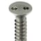 Tamper-Pruf Screws Tamper Resistant Screw, 1-1/4 in, Plain Finish, 18-8 Stainless Steel, Flat Head Spanner Drive 122301 - alternate 2