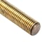 Zoro Select Fully Threaded Rod, 1-1/2"-6, 3 ft, Steel, Grade B7, Zinc and Yellow Plated Finish U22182.150.3600 - alternate 1