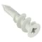 Zoro Select Wall Anchor, Not Rated Tension Strength, 1-5/8"L, Plastic, 100 PK U30530.000.0001 - alternate 1