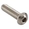 Zoro Select 1/4"-20 Socket Head Cap Screw, Button, Plain 18-8 Stainless Steel, 1 in Length, 100 PK U51030.025.0100 - alternate 1