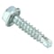 Zoro Select Self-Drilling Screw, #8 x 3/4 in, Zinc Plated Steel Flange Hex Head External Hex Drive, 200 PK U31810.016.0075 - alternate 1