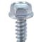 Zoro Select Self-Drilling Screw, 1/4" x 1 in, Zinc Plated Steel Flange Hex Head External Hex Drive, 100 PK U31810.025.0100 - alternate 3
