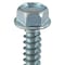 Zoro Select Self-Drilling Screw, 1/4" x 1-1/2 in, Zinc Plated Steel Flange Hex Head External Hex Drive, 50 PK U31810.025.0150 - alternate 4