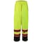 Gss Safety Class E Two Tone Rain Pants, 150D with PU Coating, Lime, Size 4/5XL 6715-4/5XL - alternate 1