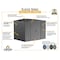 Arrow Storage Products Steel Storage Shed CLG86CC - alternate 8