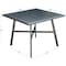 Hanover All-Weather Commercial-Grade Aluminum 38" Square Slat-Top Dining Table HANCMDNTBL-38SL - alternate 3