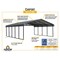 Arrow Storage Products Arrow Carport, 20x20, Charcoal CPHC202007 - alternate 6
