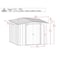 Arrow Storage Products Steel Storage Shed CLG88CC - alternate 5