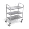 Luxor Stainless Steel Cart with Three Shelves, 37"H L100S3 - alternate 2