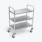Luxor Stainless Steel Cart with Three Shelves, 37"H L100S3 - alternate 1