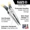 Klein Tools Needle Nose Plier, 6-5/8" L, Serrated D203-6