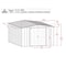 Arrow Storage Products Steel Storage Shed CLG1014CC - alternate 7