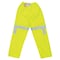 Mcr Safety Hi-Visibility Rain Pants, Polyurethane, 30 in Inseam, Elastic Closure, Green, Size M 500RPWM - alternate 3