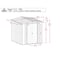 Arrow Storage Products Steel Storage Shed CLG67CC - alternate 5