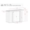 Arrow Storage Products Steel Storage Shed CLP84SG - alternate 6