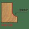 Freud Radius Cove Bit, 3/16 30-109 - alternate 2