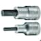Gedore Screwdriver Bit Socket, 1/2", In-Hex 1/4" IN 19 1/4AF - alternate 2