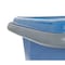 R&B Wire Products Poly Cube Truck with Air Cushion Bumper and Steel Base, 6 Bushel, Blue 4606B/PTB - alternate 2