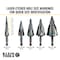 Klein Tools Step Drill Bit, Flute, 1/8 to 1/2-Inch QRST01 - alternate 11