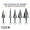 Klein Tools Step Drill Bit, Flute, 1/4 to 3/4-Inch QRST03 - alternate 19