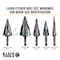 Klein Tools Step Drill Bit, Flute, 7/8 to 1-1/8-Inch QRST11 - alternate 16