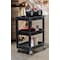 Luxor Plastic Utility Tub Cart - Three Shelf-Black - 24" x 18" SEC111-B - alternate 6