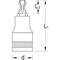 Gedore Screwdriver Bit Socket, 1/4", Torx T10, Overall Length: 30.5mm ITX 20 K T10 - alternate 2